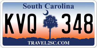 SC license plate KVQ348