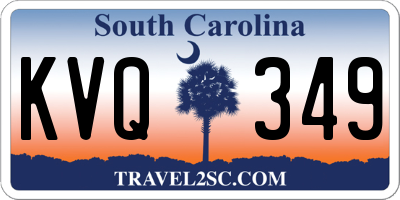 SC license plate KVQ349