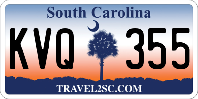 SC license plate KVQ355