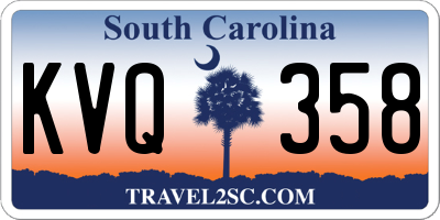 SC license plate KVQ358