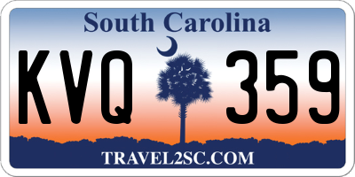 SC license plate KVQ359