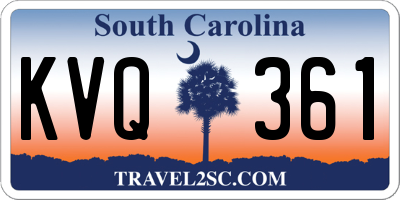 SC license plate KVQ361