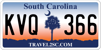 SC license plate KVQ366