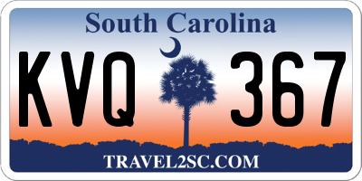 SC license plate KVQ367
