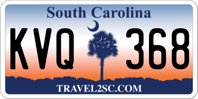 SC license plate KVQ368