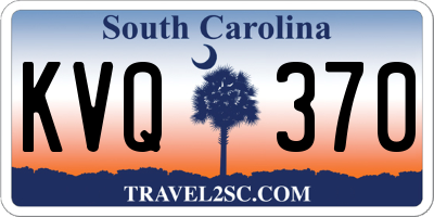 SC license plate KVQ370