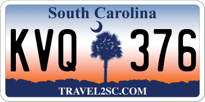 SC license plate KVQ376