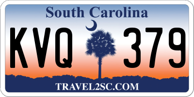 SC license plate KVQ379