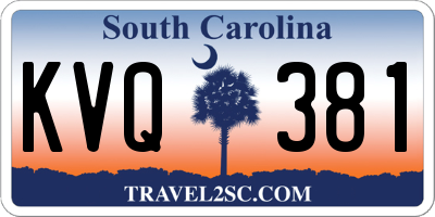 SC license plate KVQ381