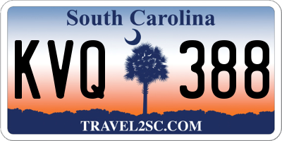 SC license plate KVQ388