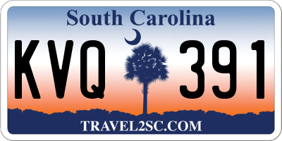 SC license plate KVQ391