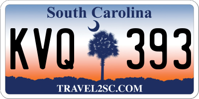 SC license plate KVQ393