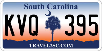 SC license plate KVQ395