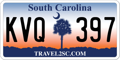 SC license plate KVQ397