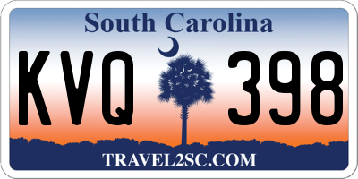 SC license plate KVQ398