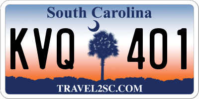 SC license plate KVQ401