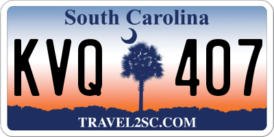 SC license plate KVQ407