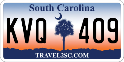 SC license plate KVQ409