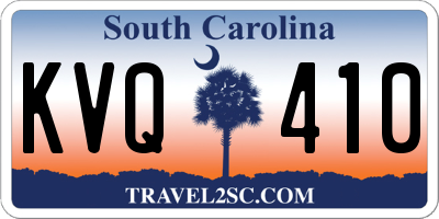 SC license plate KVQ410