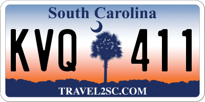 SC license plate KVQ411
