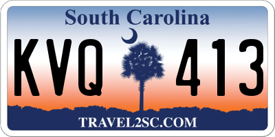 SC license plate KVQ413