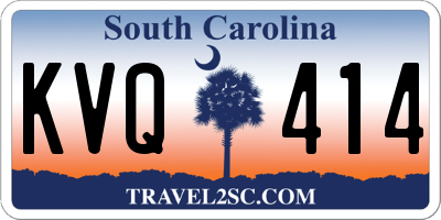 SC license plate KVQ414