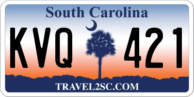 SC license plate KVQ421