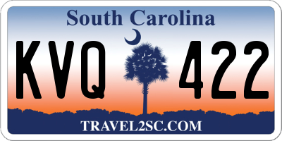 SC license plate KVQ422