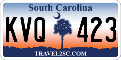 SC license plate KVQ423