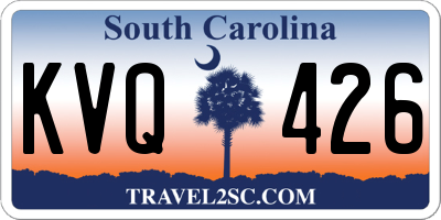 SC license plate KVQ426