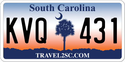 SC license plate KVQ431