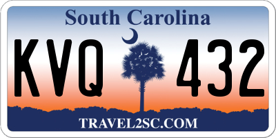 SC license plate KVQ432