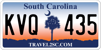 SC license plate KVQ435
