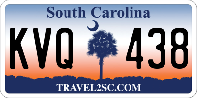 SC license plate KVQ438