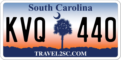 SC license plate KVQ440