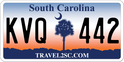 SC license plate KVQ442