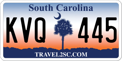 SC license plate KVQ445