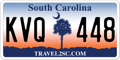 SC license plate KVQ448