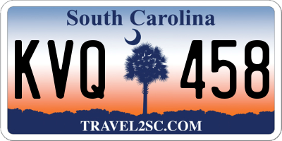 SC license plate KVQ458