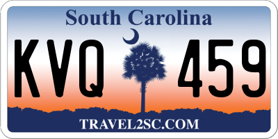 SC license plate KVQ459