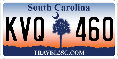 SC license plate KVQ460