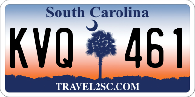 SC license plate KVQ461