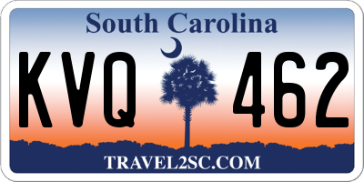 SC license plate KVQ462