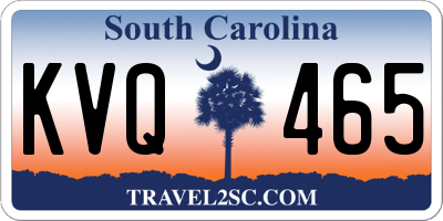SC license plate KVQ465
