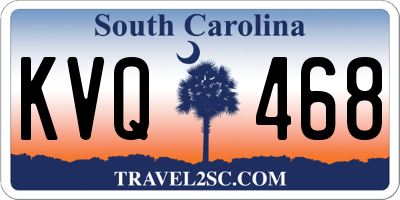 SC license plate KVQ468