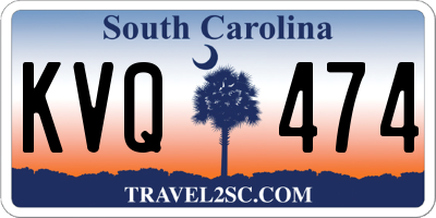 SC license plate KVQ474