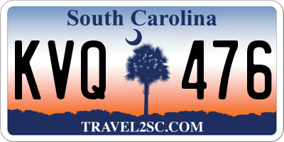 SC license plate KVQ476