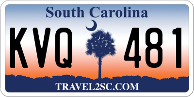 SC license plate KVQ481