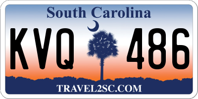 SC license plate KVQ486