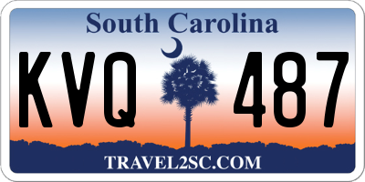 SC license plate KVQ487